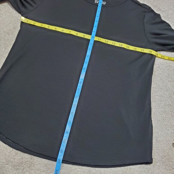 SEGMENTS 100% Merino Wool Base Layer Top Shirt Long Sleeve Black Women's Medium - Picture 11 of 11